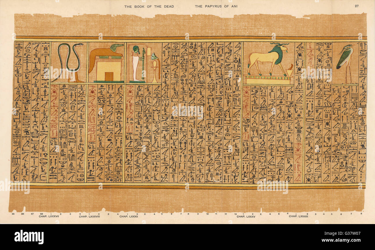 Das Buch der Toten - das alte Ägypten Stockfoto