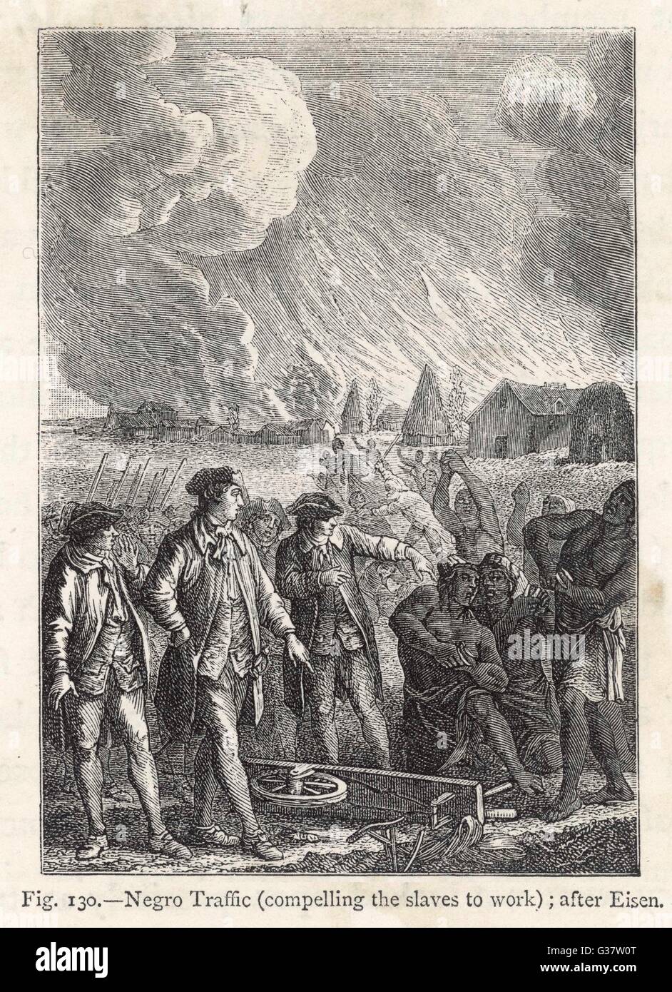 Überzeugende Sklaven arbeiten Datum: 18. Jahrhundert Stockfoto