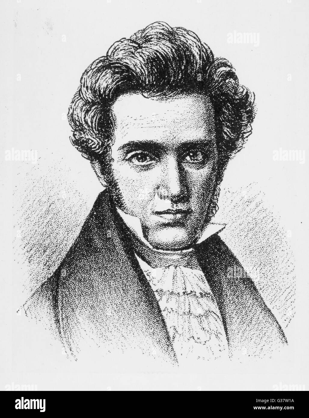 Sören AABYE KIERKEGAARD dänischer Philosoph Datum: 1813-1855 Stockfoto