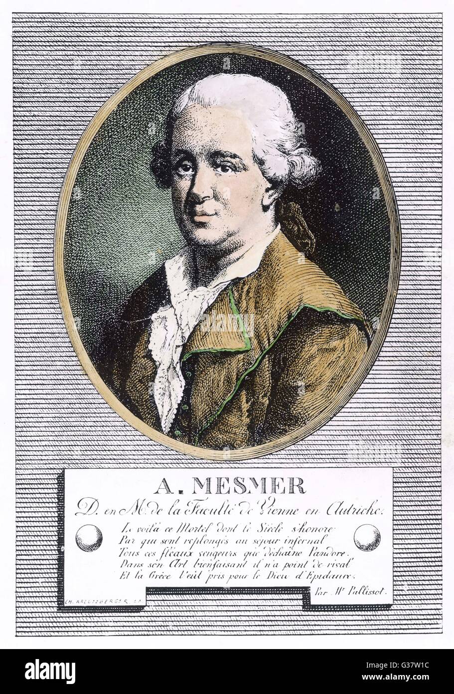 Franz Mesmer Stockfoto