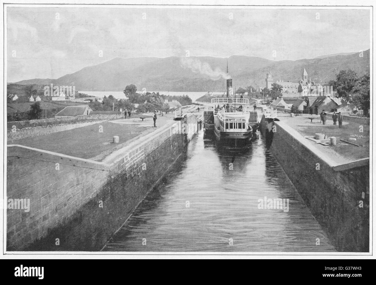 Caledonian Canal, ca. 1900 Stockfoto
