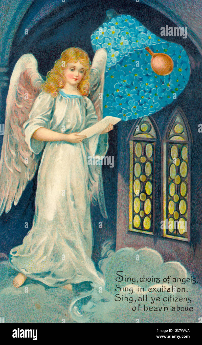 Singende Engel 1910 Stockfoto