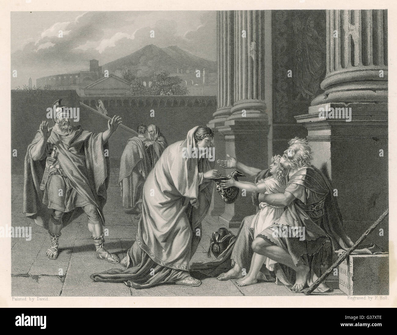 Belisarius bettelt Stockfoto