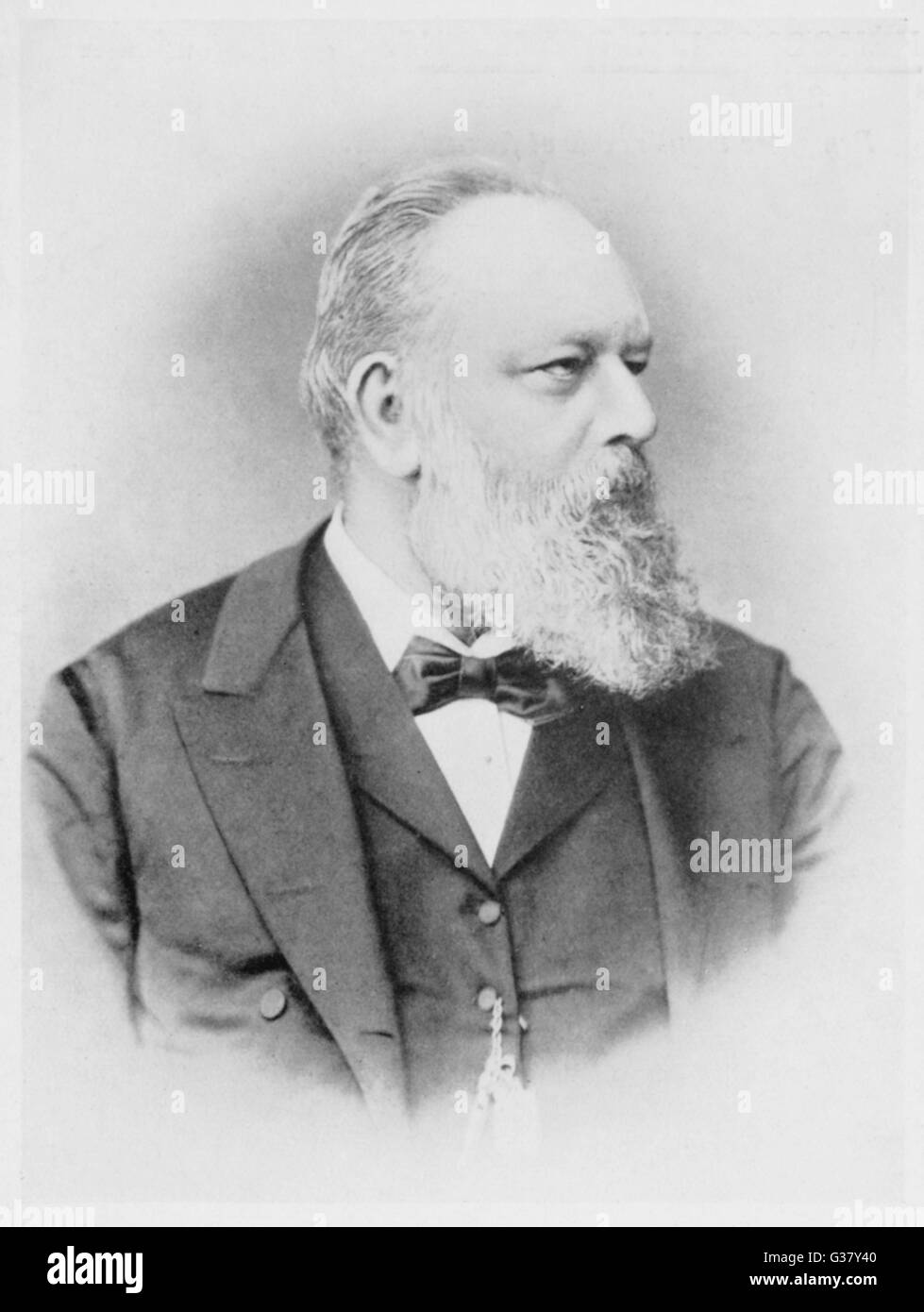 Theodor Billroth(1829-1894), deutscher Chirurg und Professor in Zürich. Stockfoto