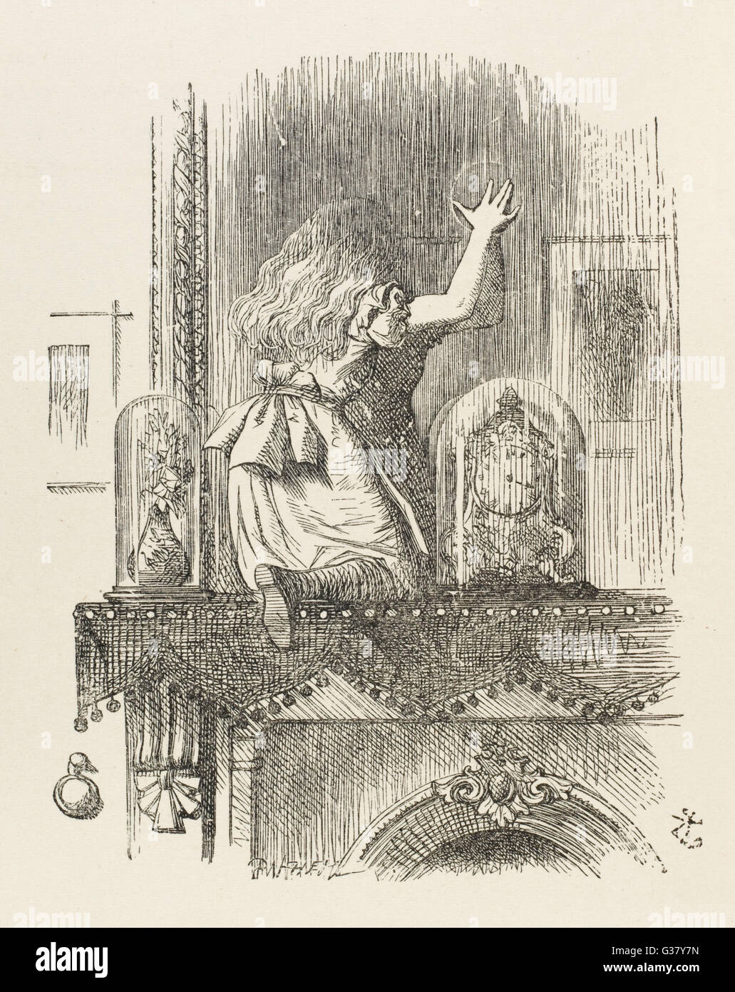 Durch das Looking Glass und was Alice dort gefunden hat Stockfoto