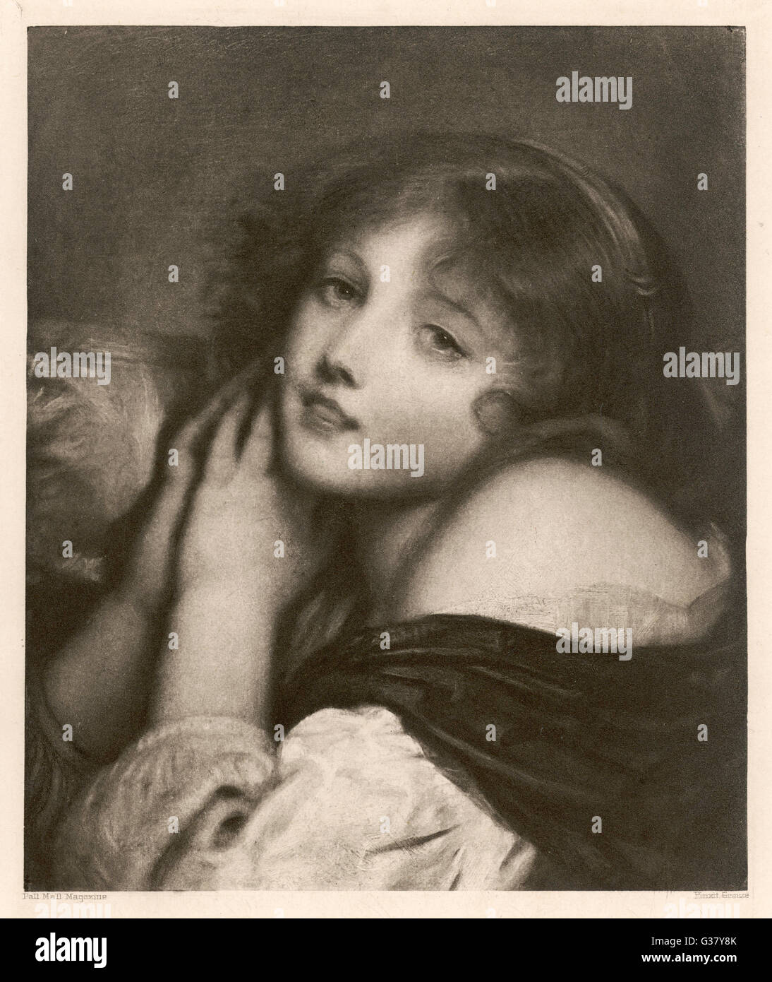 Junge Frau 1895 Stockfoto