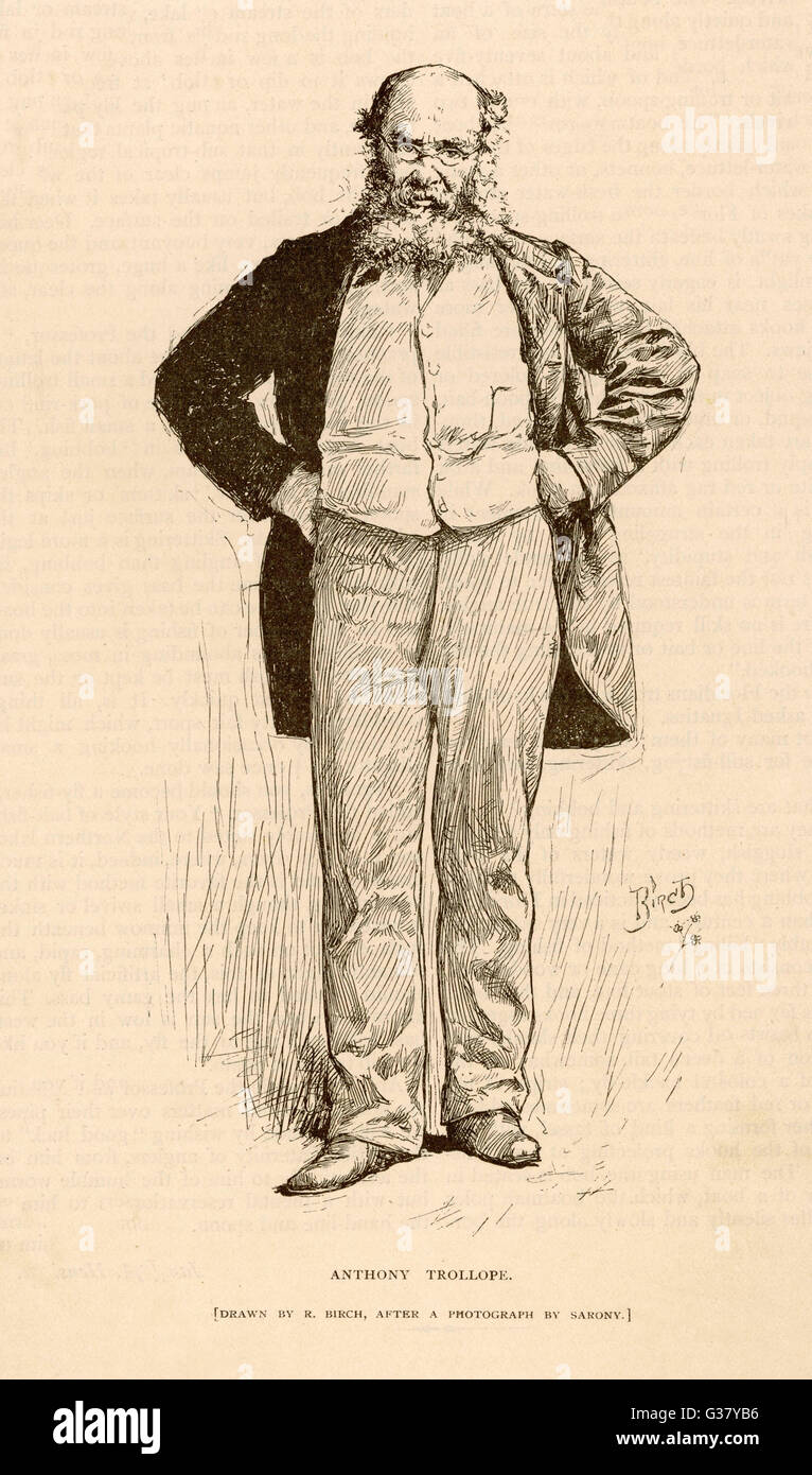 Anthony Trollope(1815-1882), englischer Schriftsteller. Stockfoto