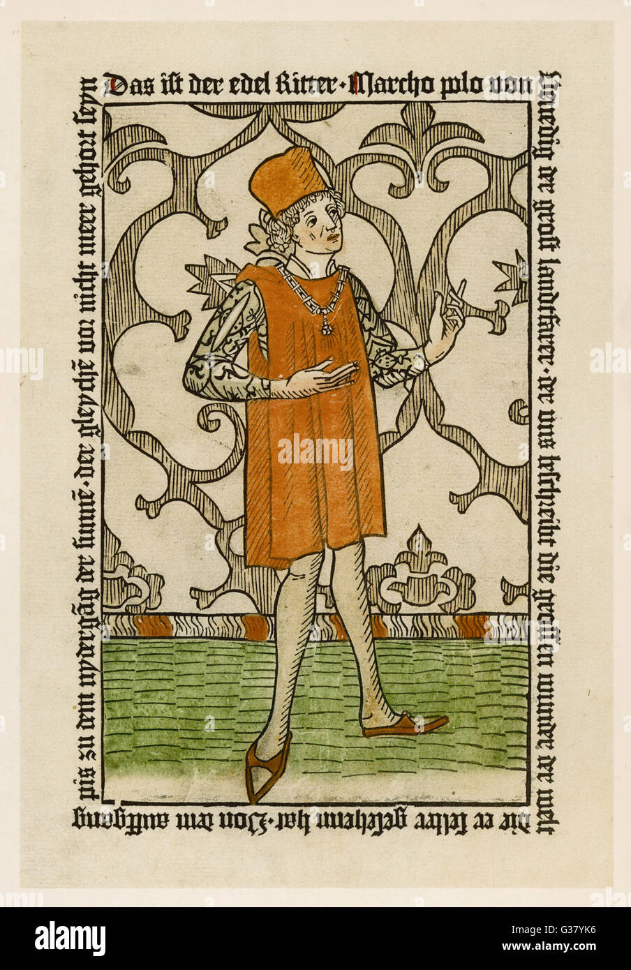 MARCO POLO, venezianischer Händler, Reisender und Autor Datum: 1254-1324 Stockfoto