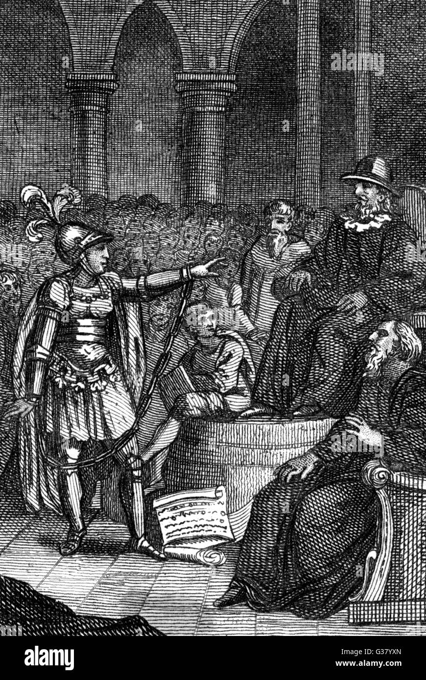 JOAN VON ARC HAT ES VERSUCHT Stockfoto