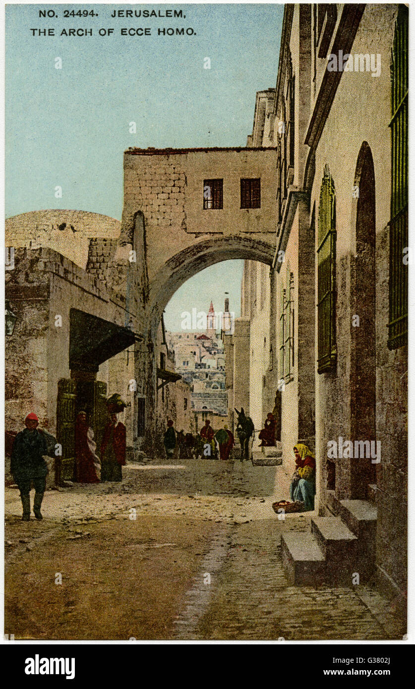 Ach von Ecce Homo, Jerusalem Stockfoto