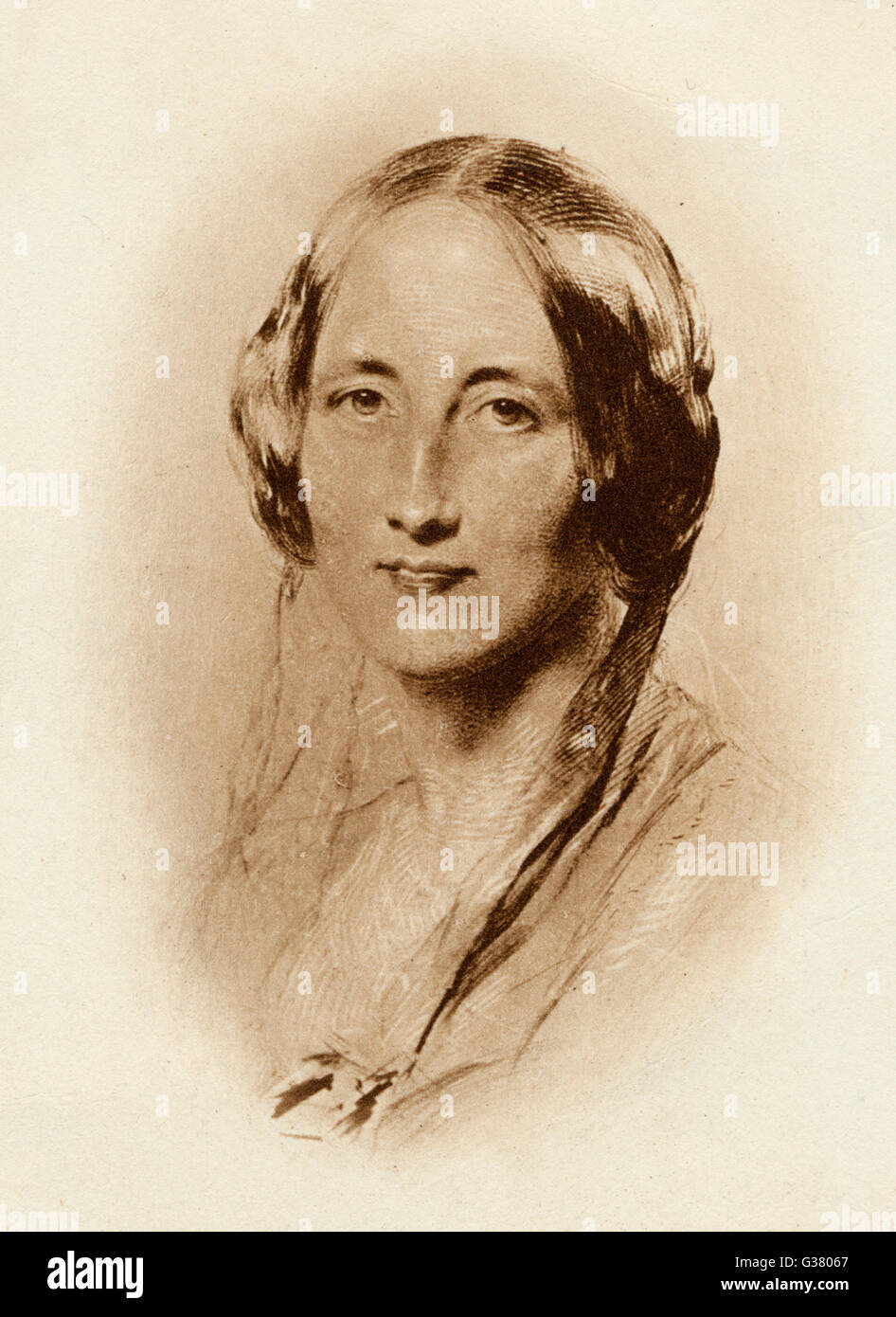 ELIZABETH CLEGHORN GASKELL Schriftsteller, 1851.        Datum: 1810-1865 Stockfoto