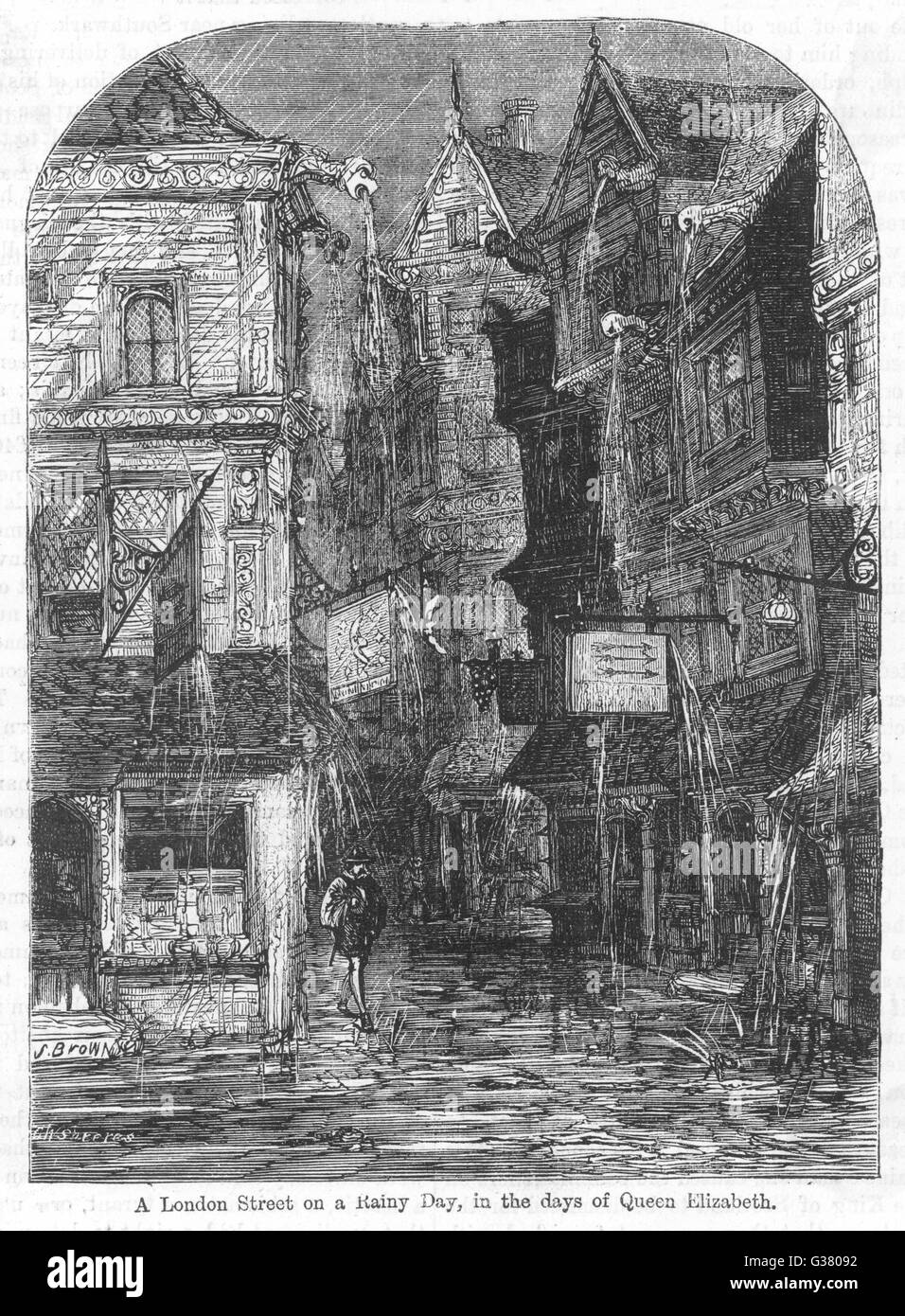 LONDONER STRASSE Stockfoto