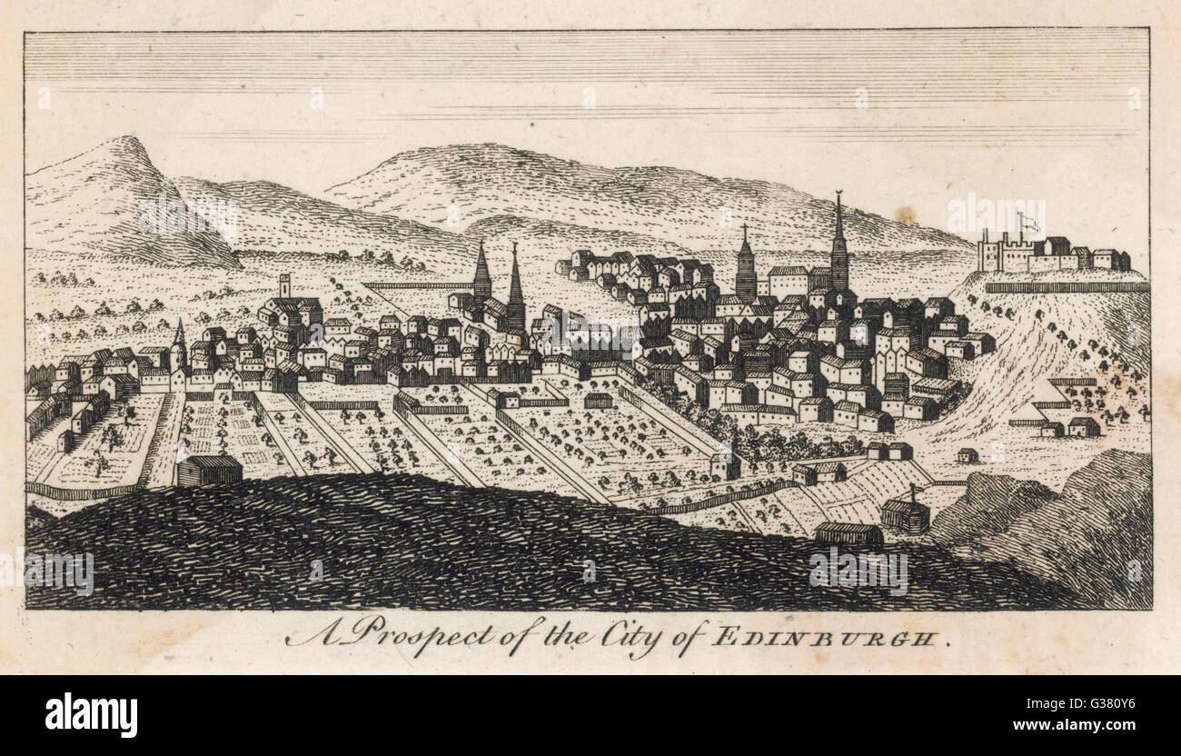 Edinburgh - Blick auf die 1763 Stockfoto