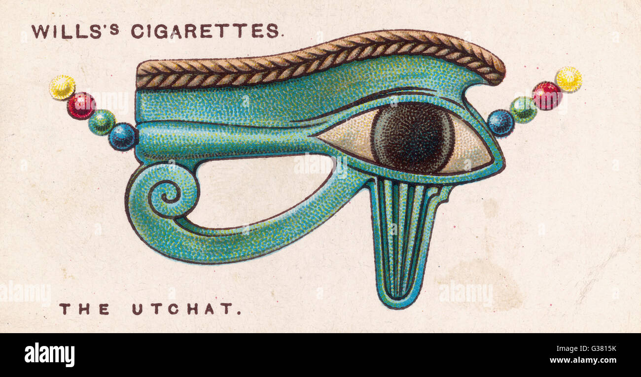 UTCHAT TALISMAN getragen von den alten Ägyptern, integriert das mächtige Auge des Horus Datum: 1923 Stockfoto