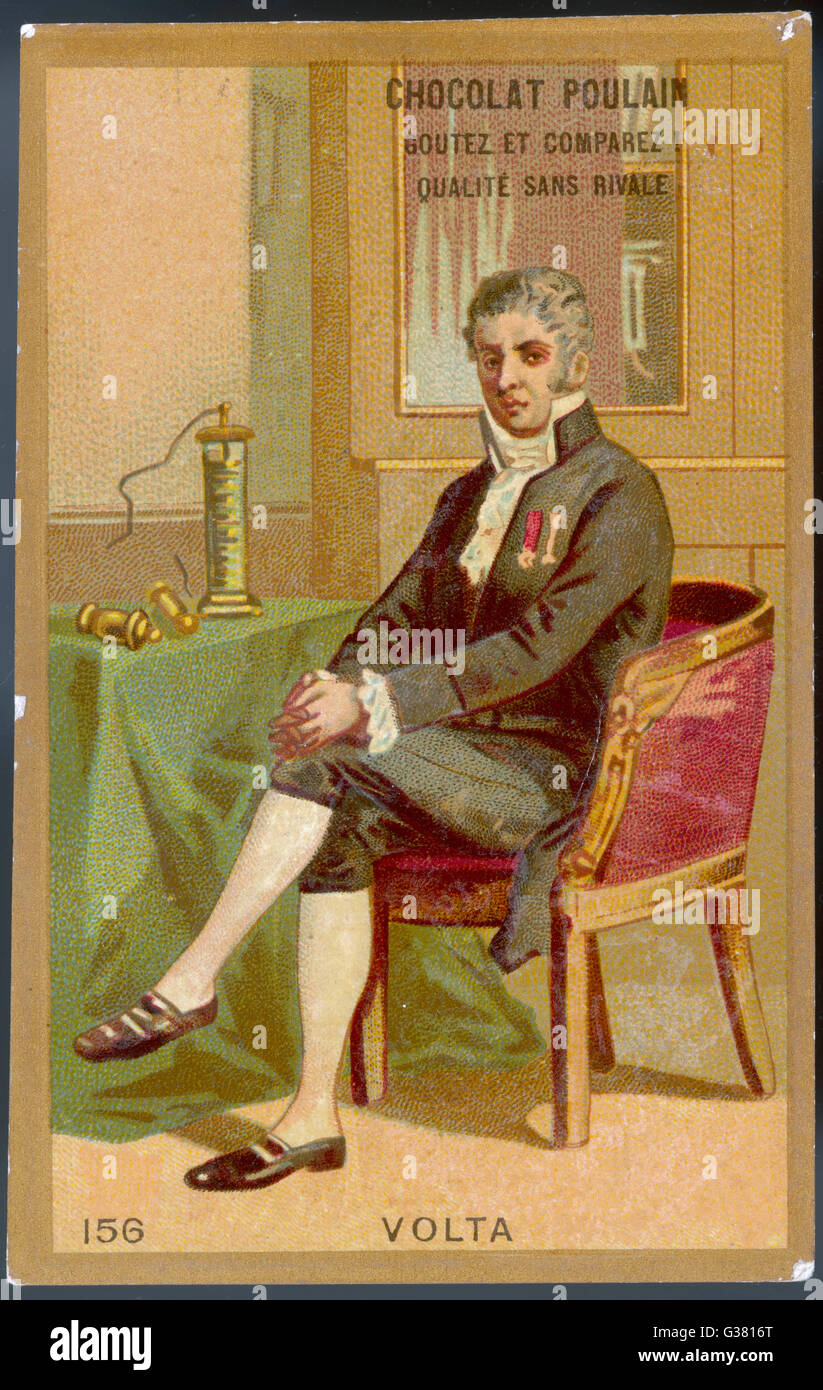 Alessandro Volta Stockfoto