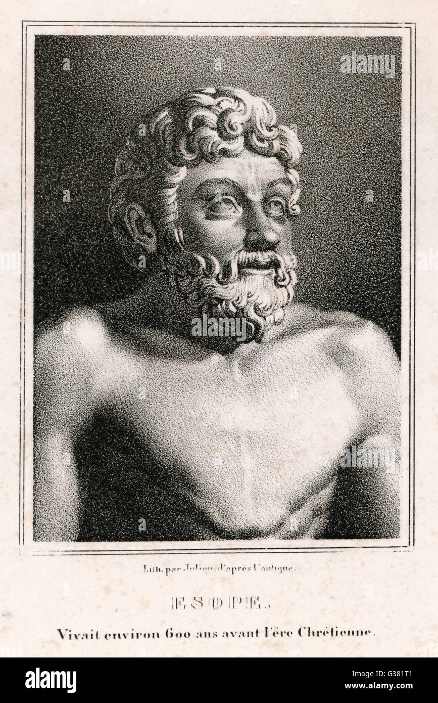 AESOP Autor von Fabeln.        Datum: 620 - 560BC Stockfoto