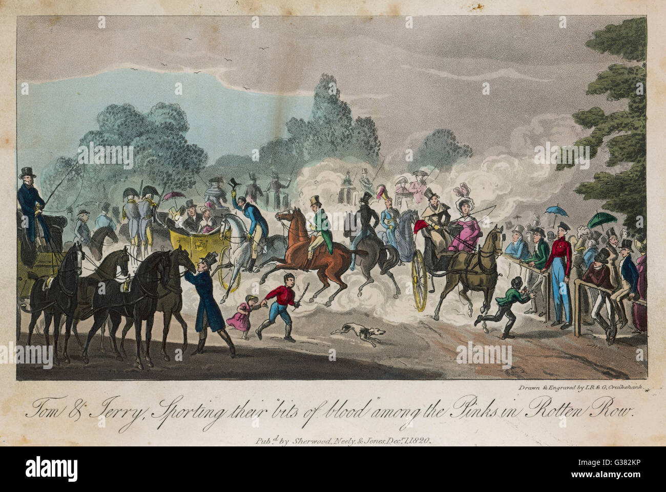 HYDE PARK, 1820S Stockfoto