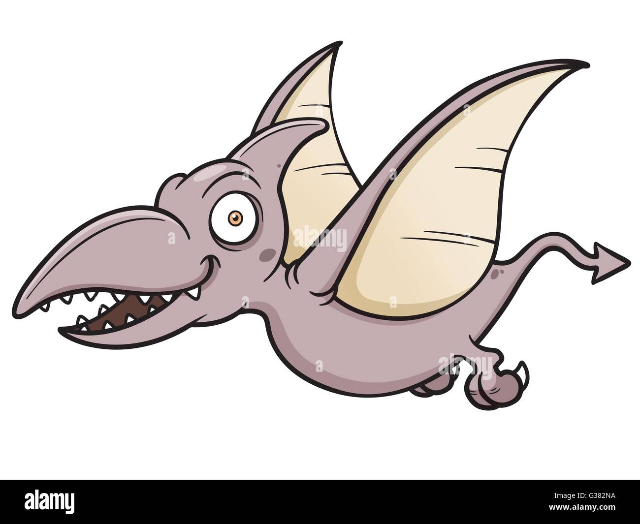 Vektor-Illustration Karikatur pteranodon Stock Vektor
