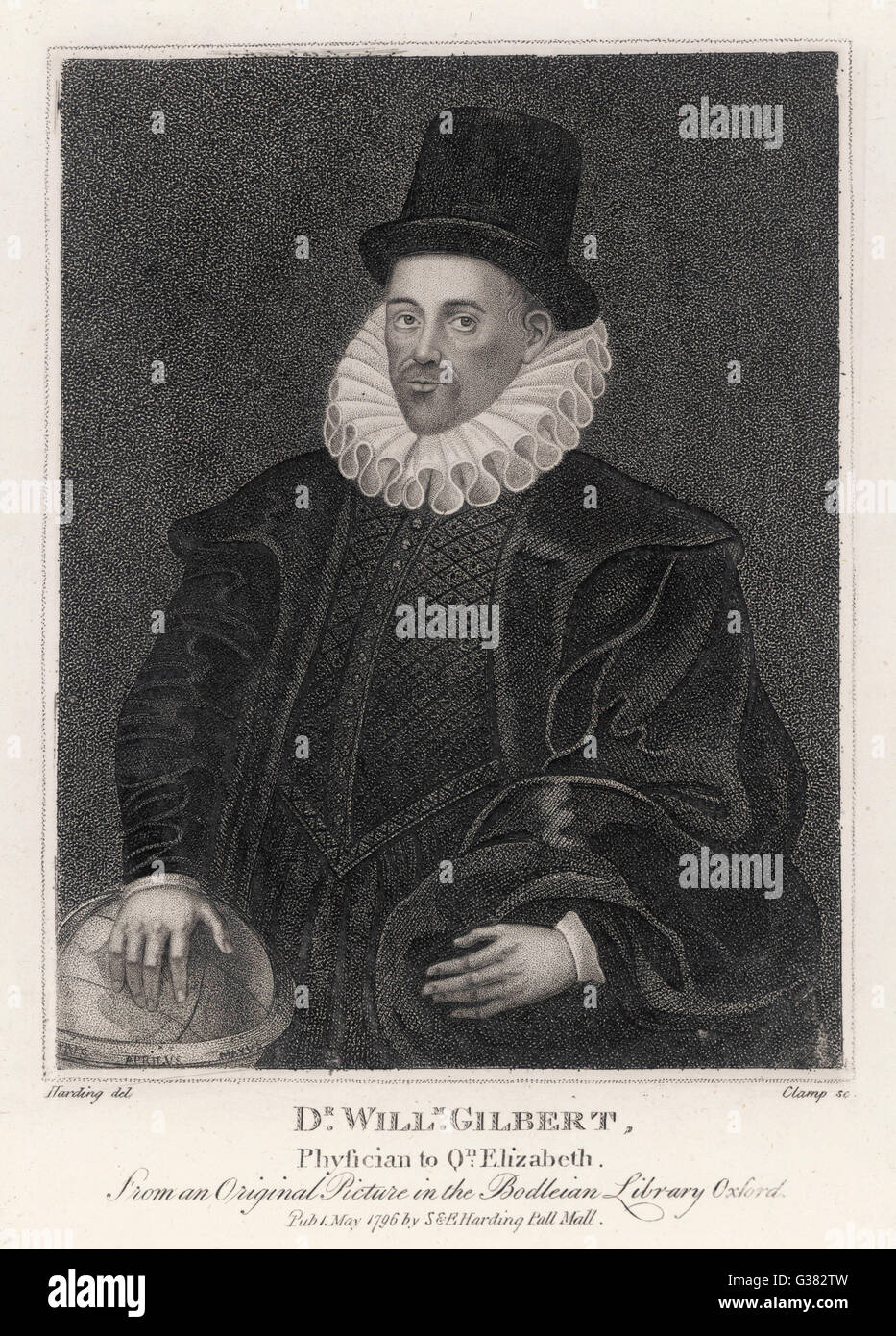 WILLIAM GILBERT Arzt und Naturforscher, Datum: 1540-1603 Stockfoto