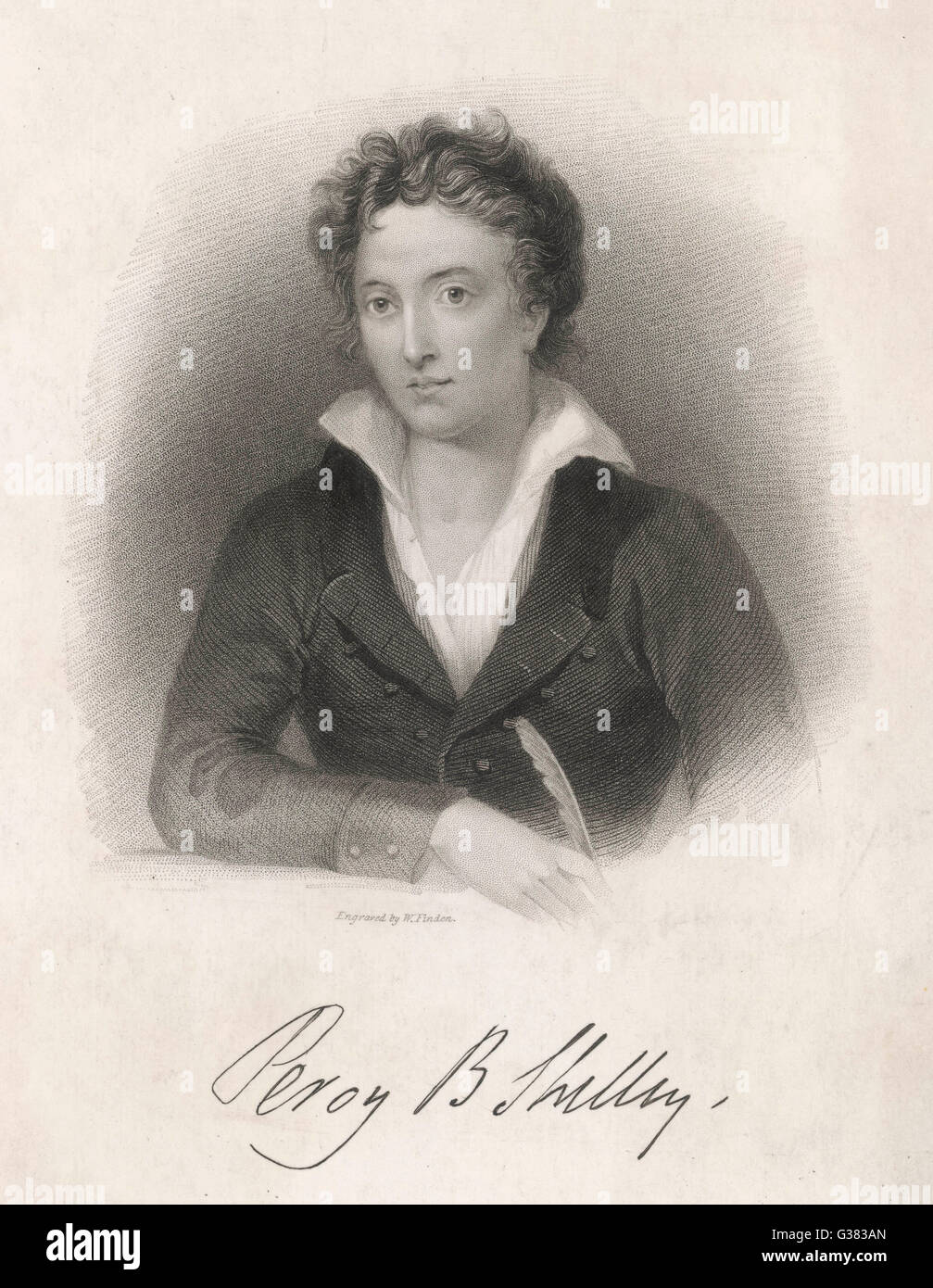 PERCY BYSSHE SHELLEY englischen romantischen Dichter Datum: 1792-1822 Stockfoto