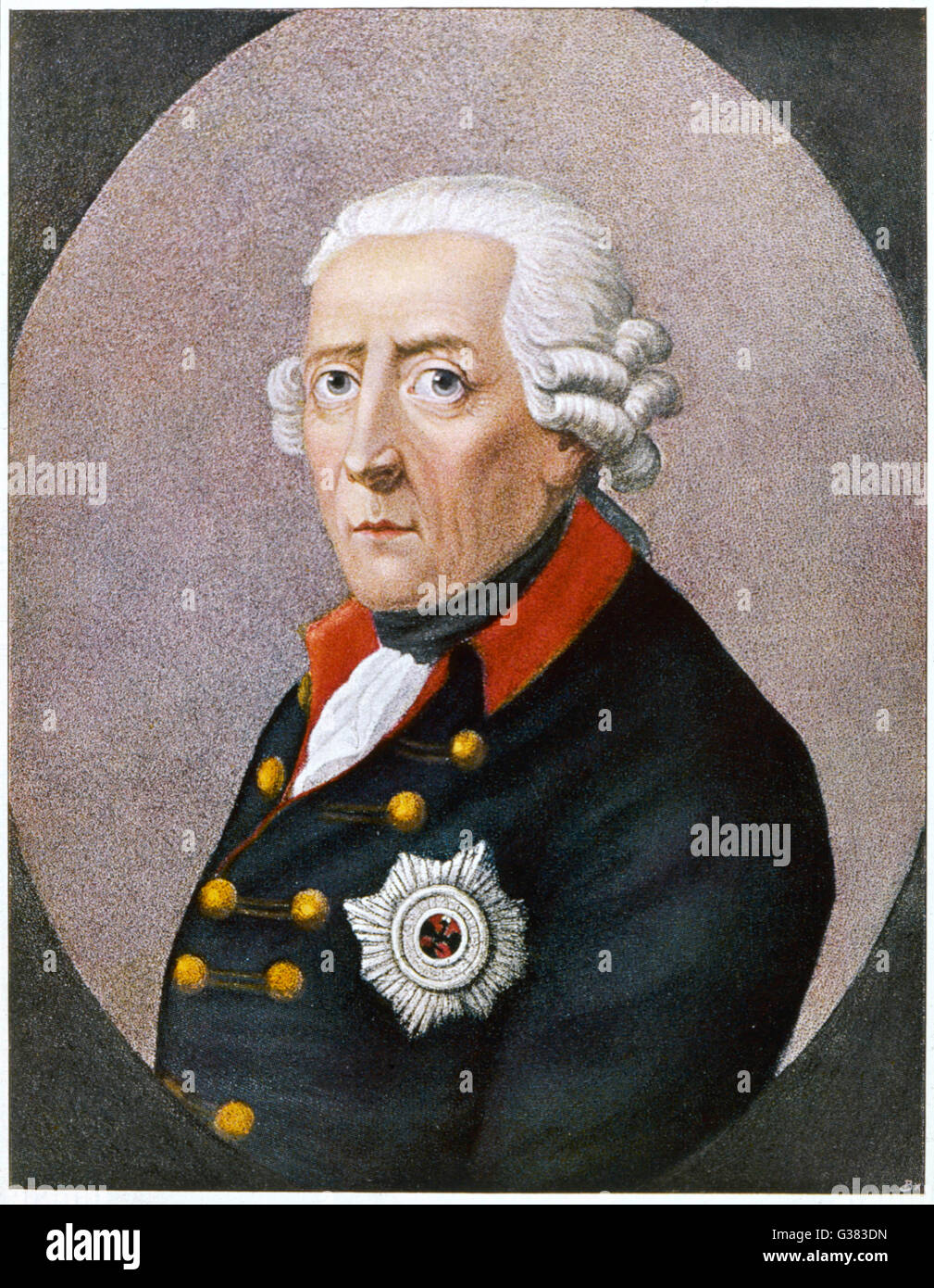 FRIEDRICH II. der große König von Preußen ab 1740-86: 1712-1786 Stockfoto