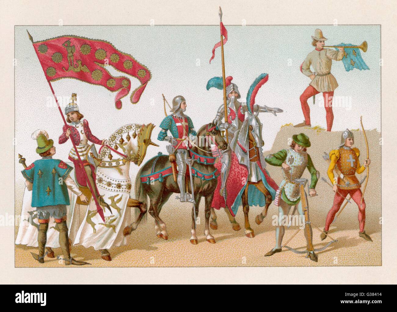 Militär - Kleid - 15.. Jahrhundert Stockfoto