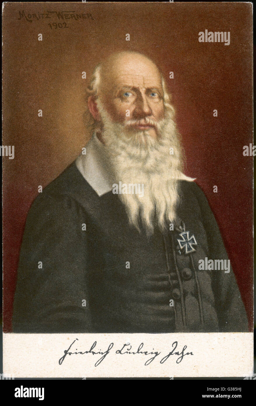 FRIEDRICH LUDWIG JAHN preußische Pädagoge und gymnastischen Direktor; bekannt für seine leidenschaftlichen Nationalismus Datum: 1778-1852 Stockfoto