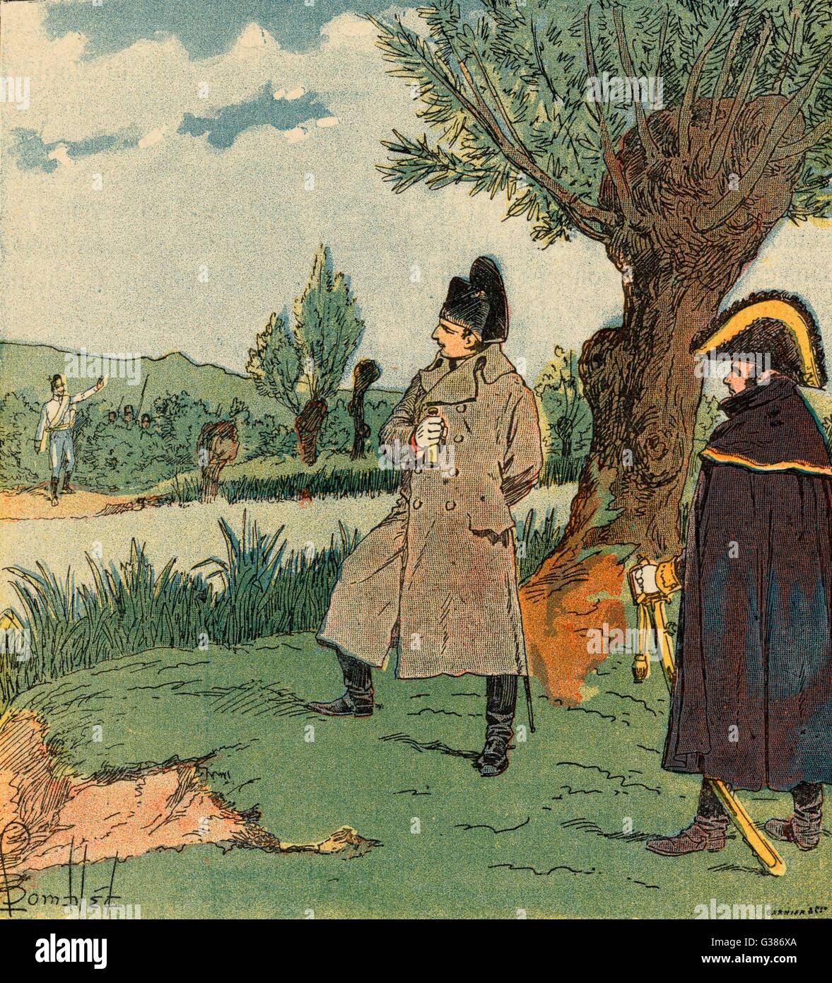 NAPOLEON IN GEFAHR Stockfoto