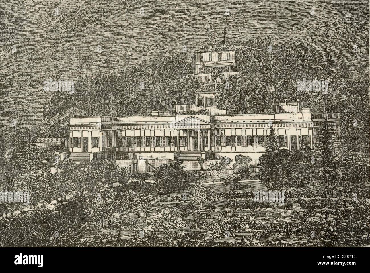 NAPOLEONS VILLA, ELBA Stockfoto