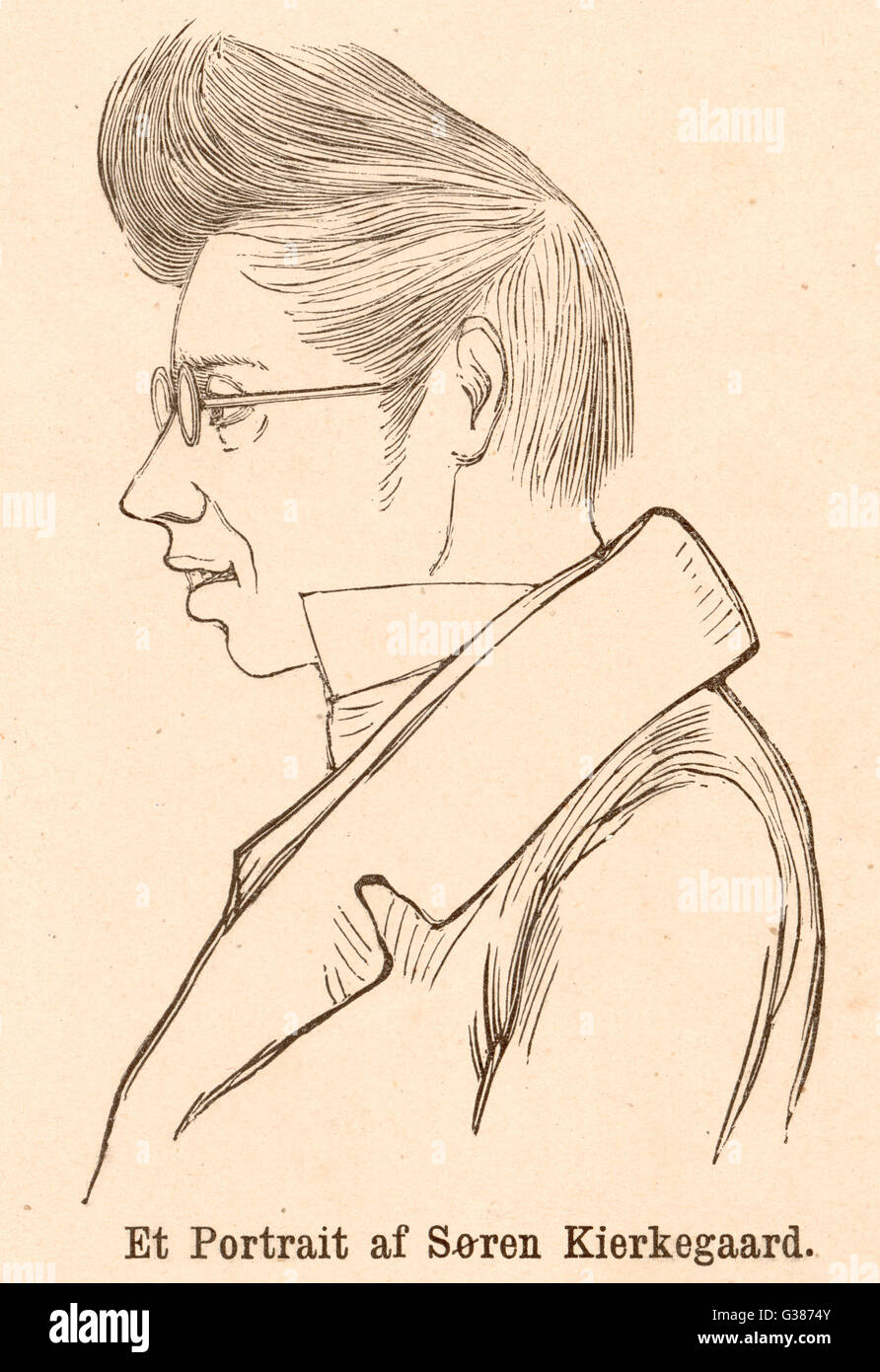 Sören Kierkegaard Stockfoto