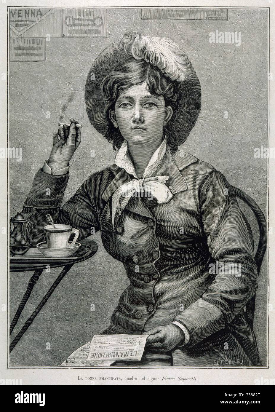 BLAUER STRUMPF Stockfoto