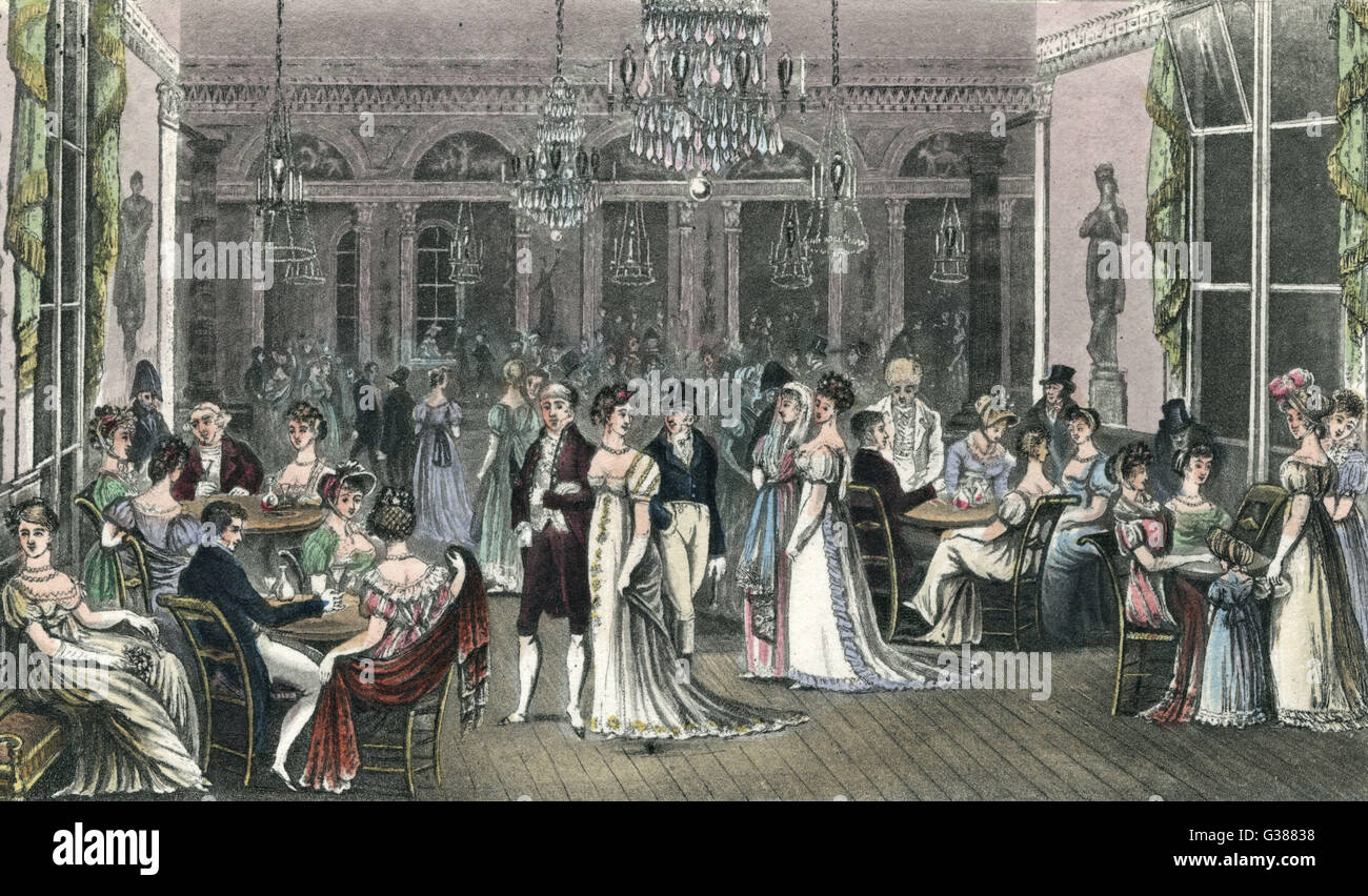 GRAND SALON CAFÉ C1800 Stockfoto