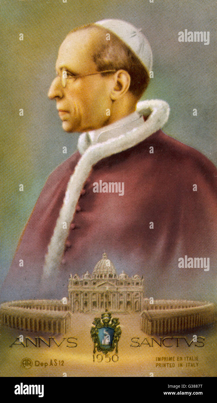 PAPST PIUS XII Stockfoto