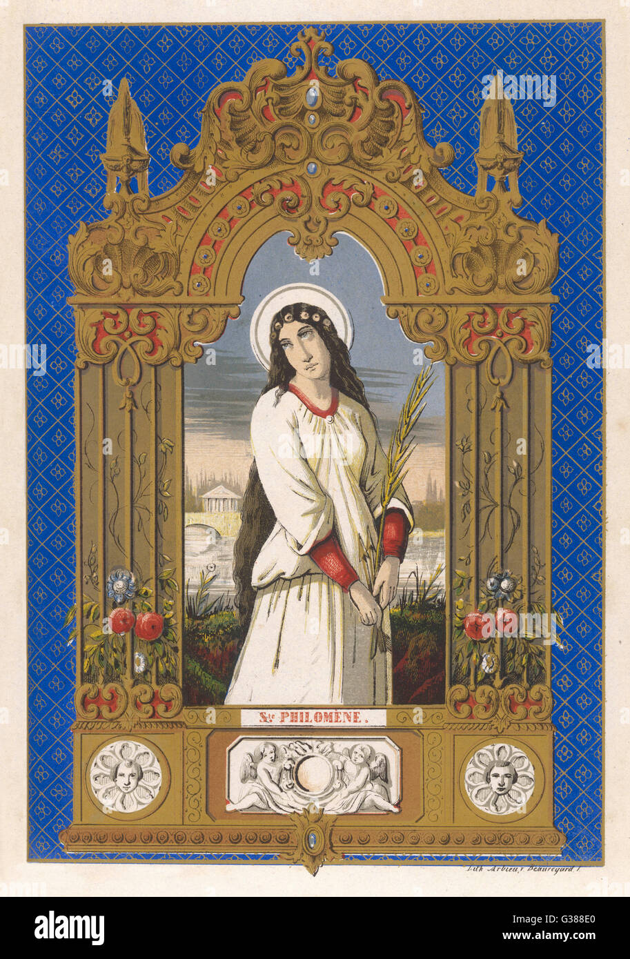 ST. PHILOMENA/VIE HEILIGE Stockfoto