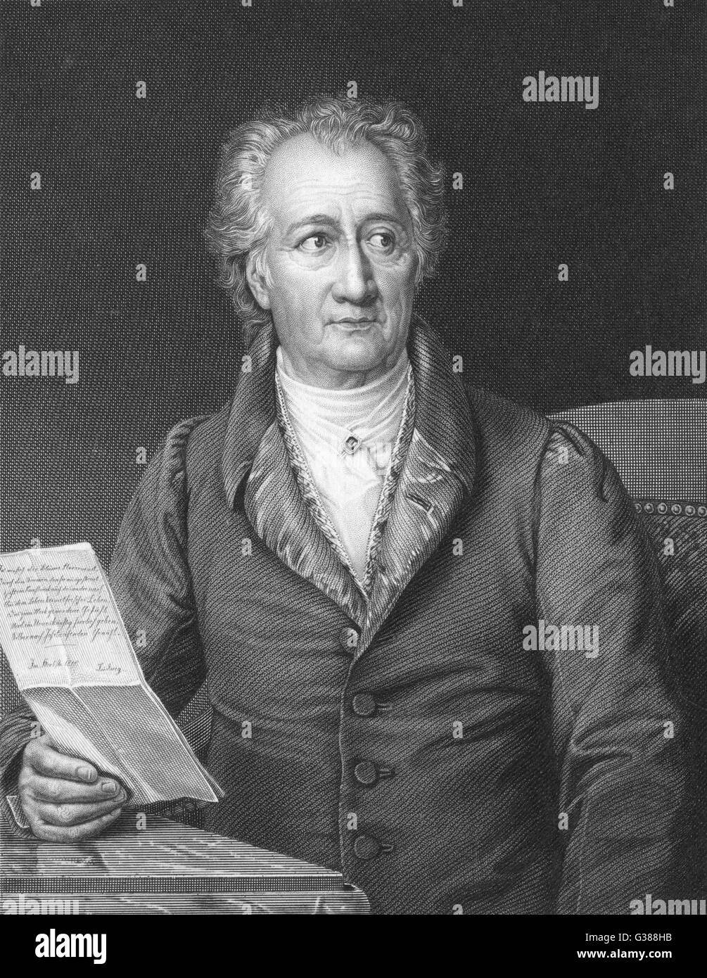 Goethe - Stieler Stockfoto