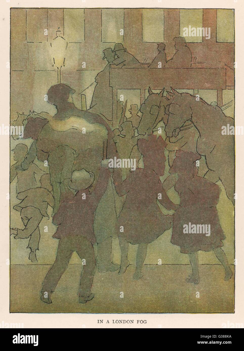 IN EINEM LONDONER NEBEL Stockfoto
