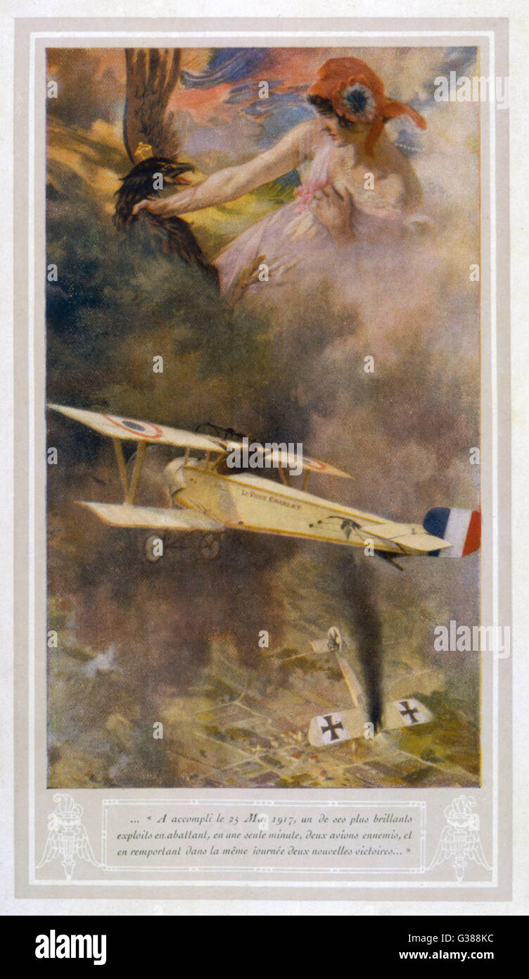 WW1/1917/AIR/GUYNEMER Stockfoto