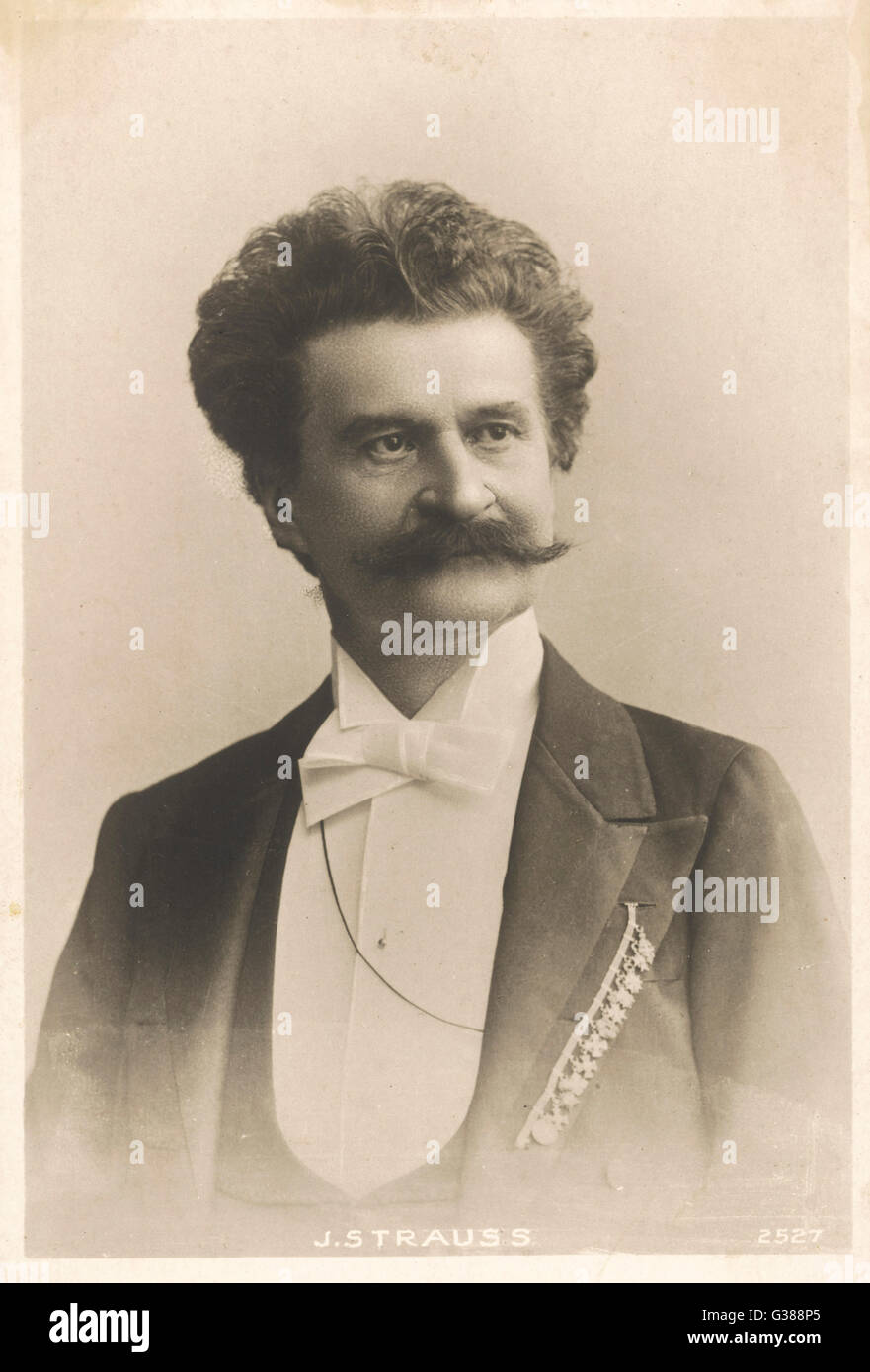 JOHANN STRAUSS Stockfoto