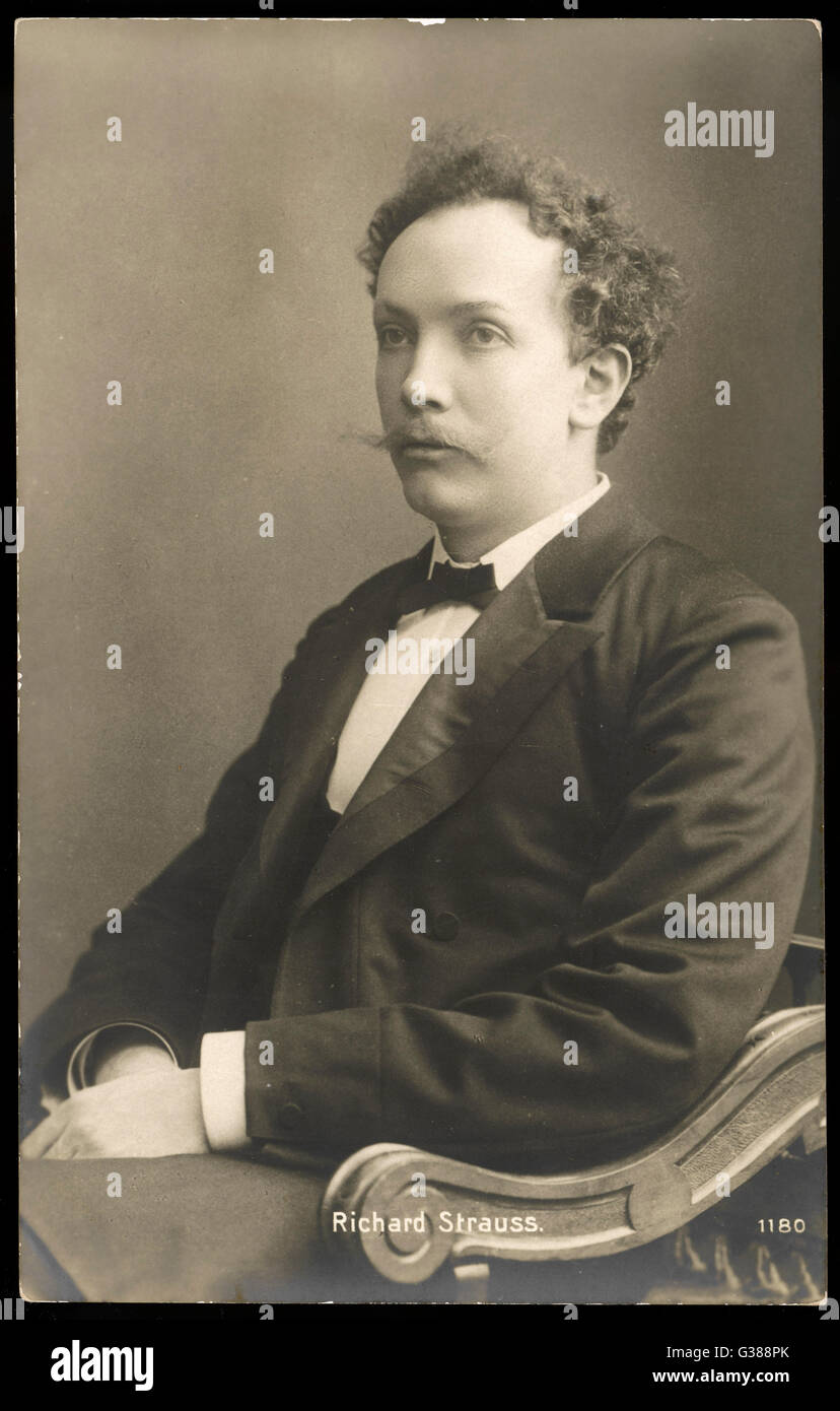 RICHARD STRAUSS deutscher Musiker Datum: 1864-1949 Stockfoto