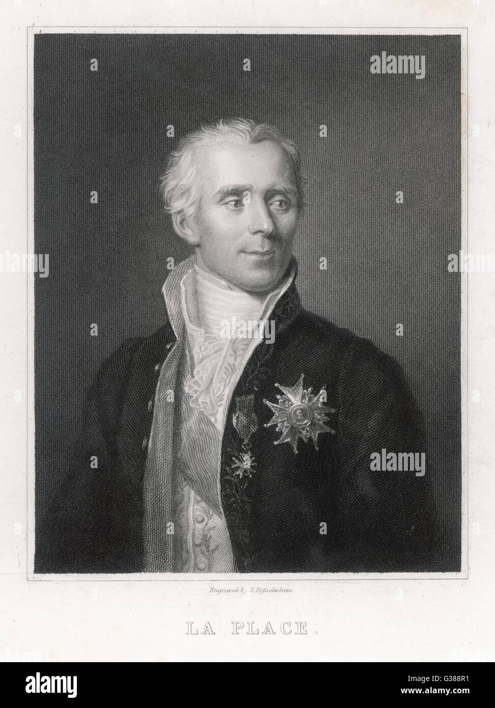 PIERRE-SIMON DE LAPLACE Stockfoto PIERRE-SIMON DE LAPLACE Stockfoto