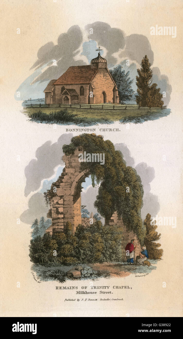 KIRCHEN/BONNINGTON/1810 Stockfoto