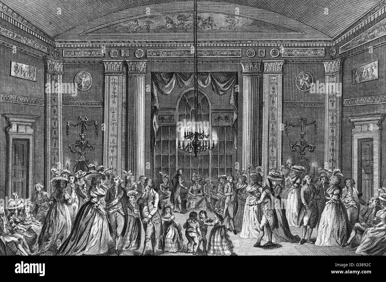 Menschen zu sozialisieren im Grand Salon, Brighton.        Datum: C18 Stockfoto