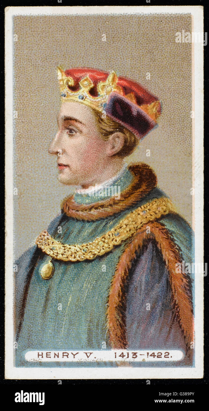Heinrich v. (1387-1422) regierte 1413-1422. Stockfoto