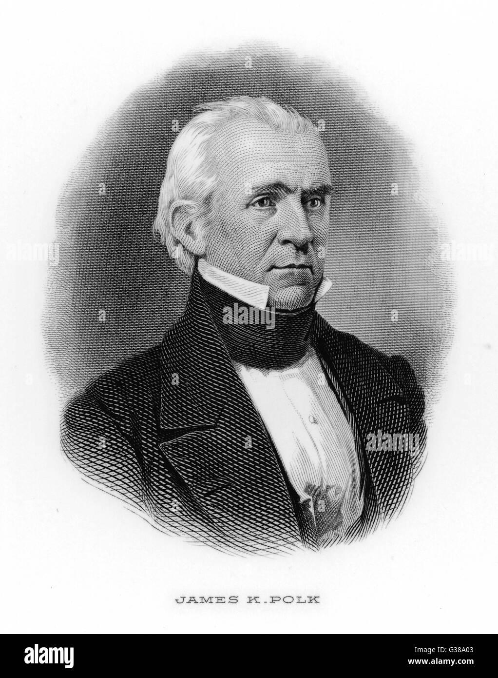 JAMES POLK PRÄSIDENT Stockfoto