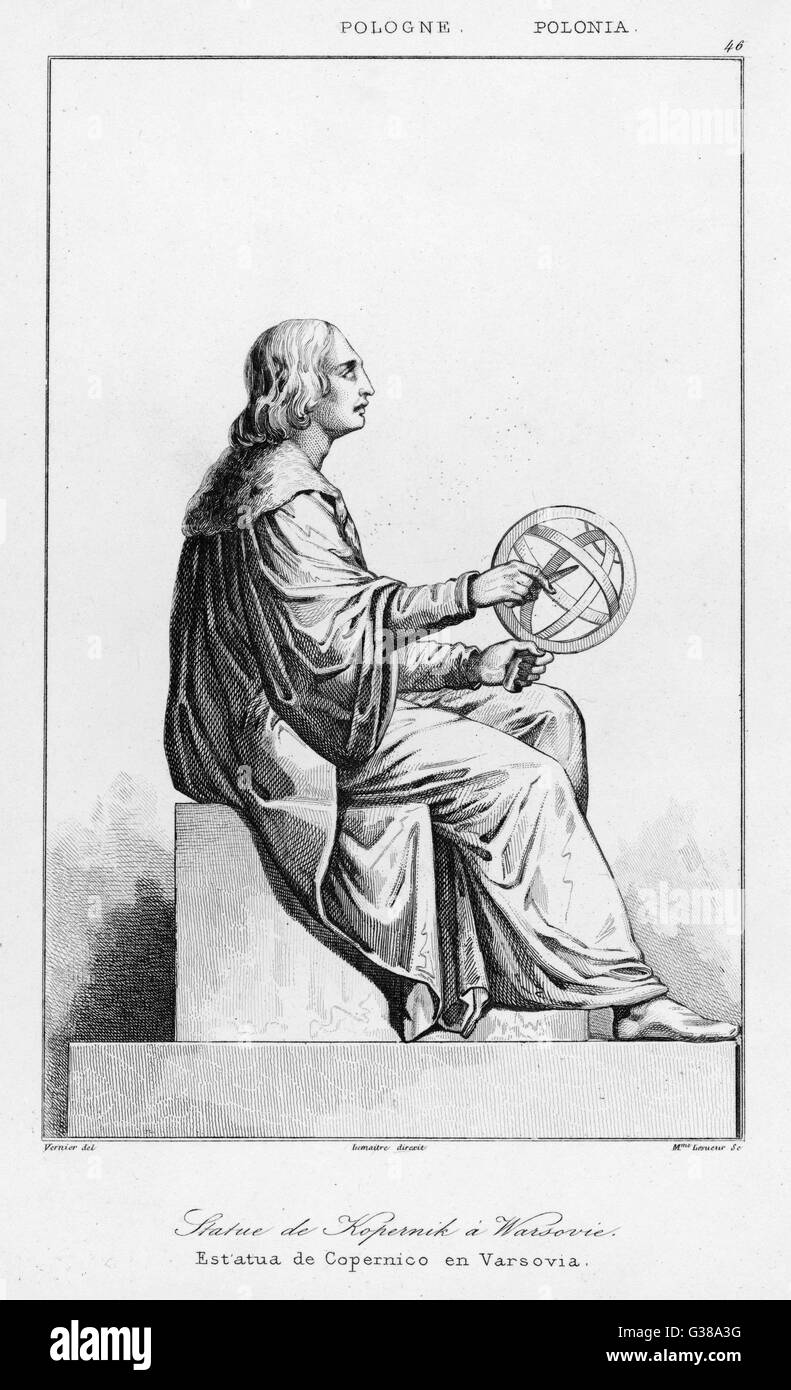 MIKOLAI KOPERNIK (Kopernikus) Statue von Kopernikus in Warschau Datum: 1473-1543 Stockfoto