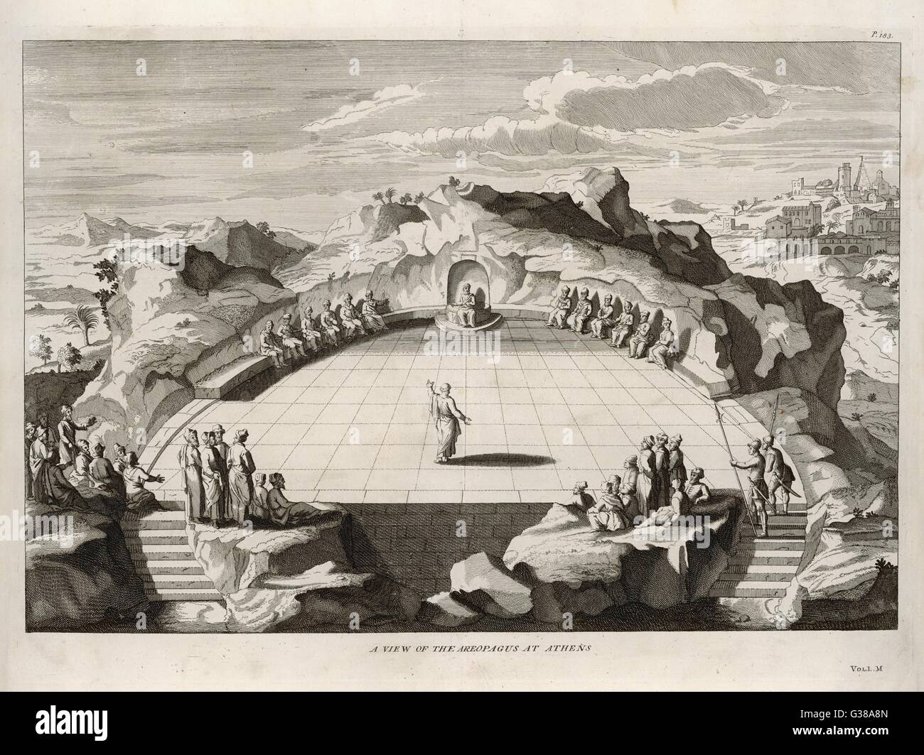 ATHEN/AREOPAGUS Stockfoto