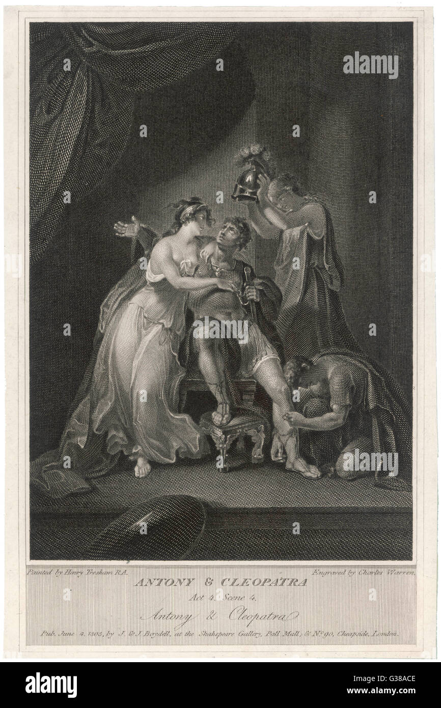Antonius und Kleopatra handeln IV Szene IV Stockfoto