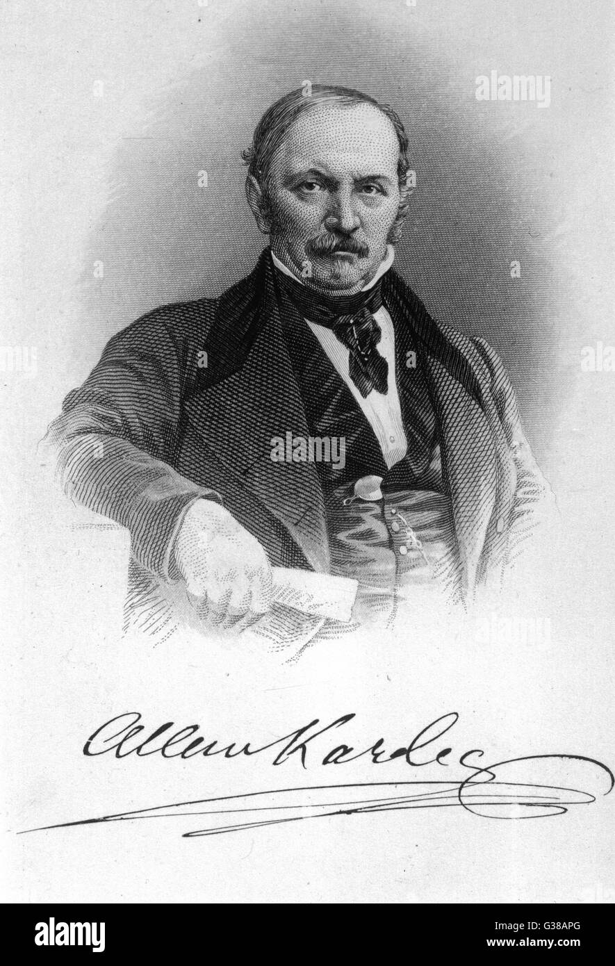 "Allan Kardec" - richtiger Name Hyppolyte Leon Denizard Rivail französischen Mittel- und okkulten Theoretiker, Vater des modernen Spiritismus Datum: 1804-1869 Stockfoto