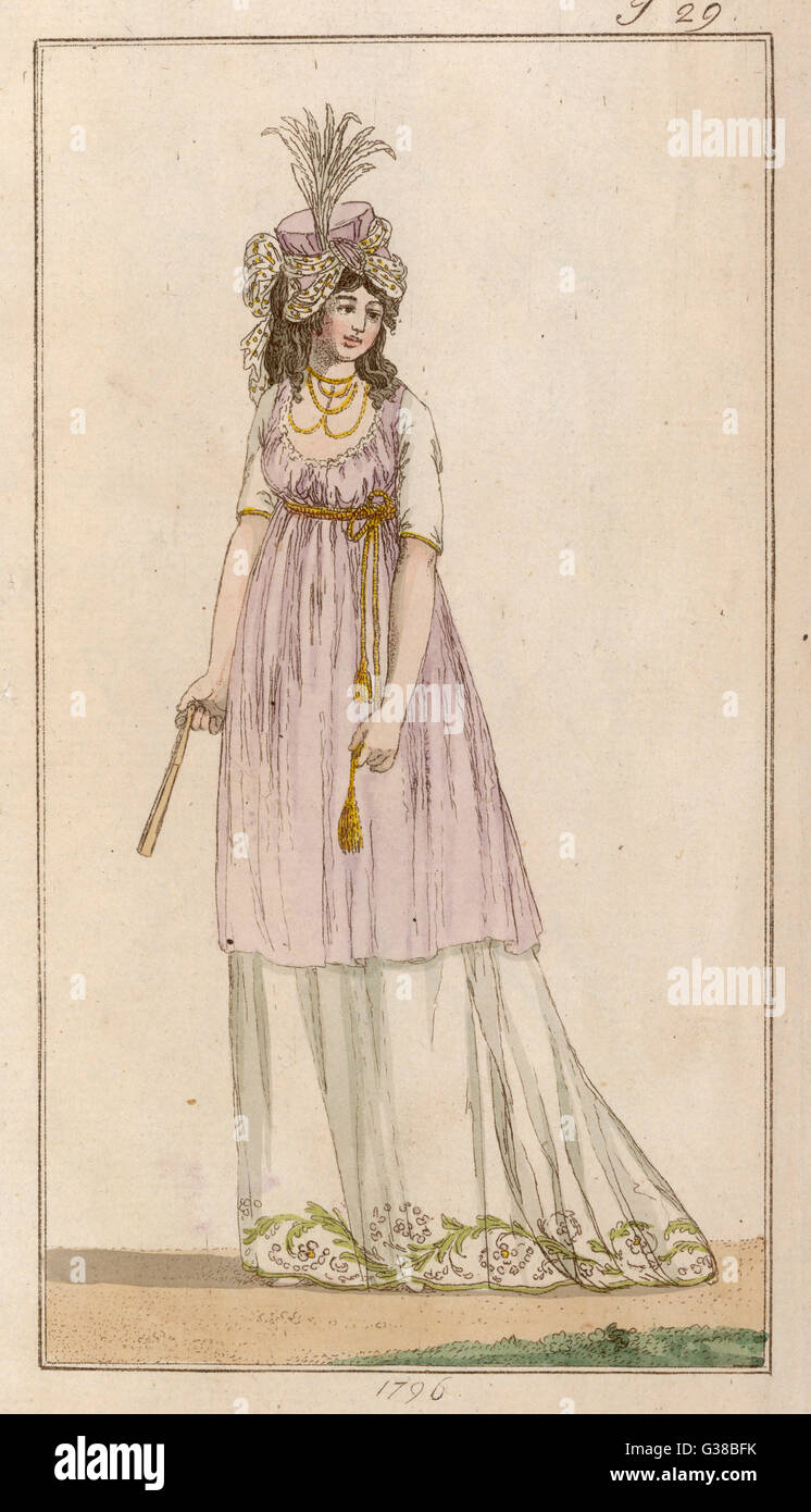 Kostüm - Frau des späten 18.. Jahrhunderts Stockfoto