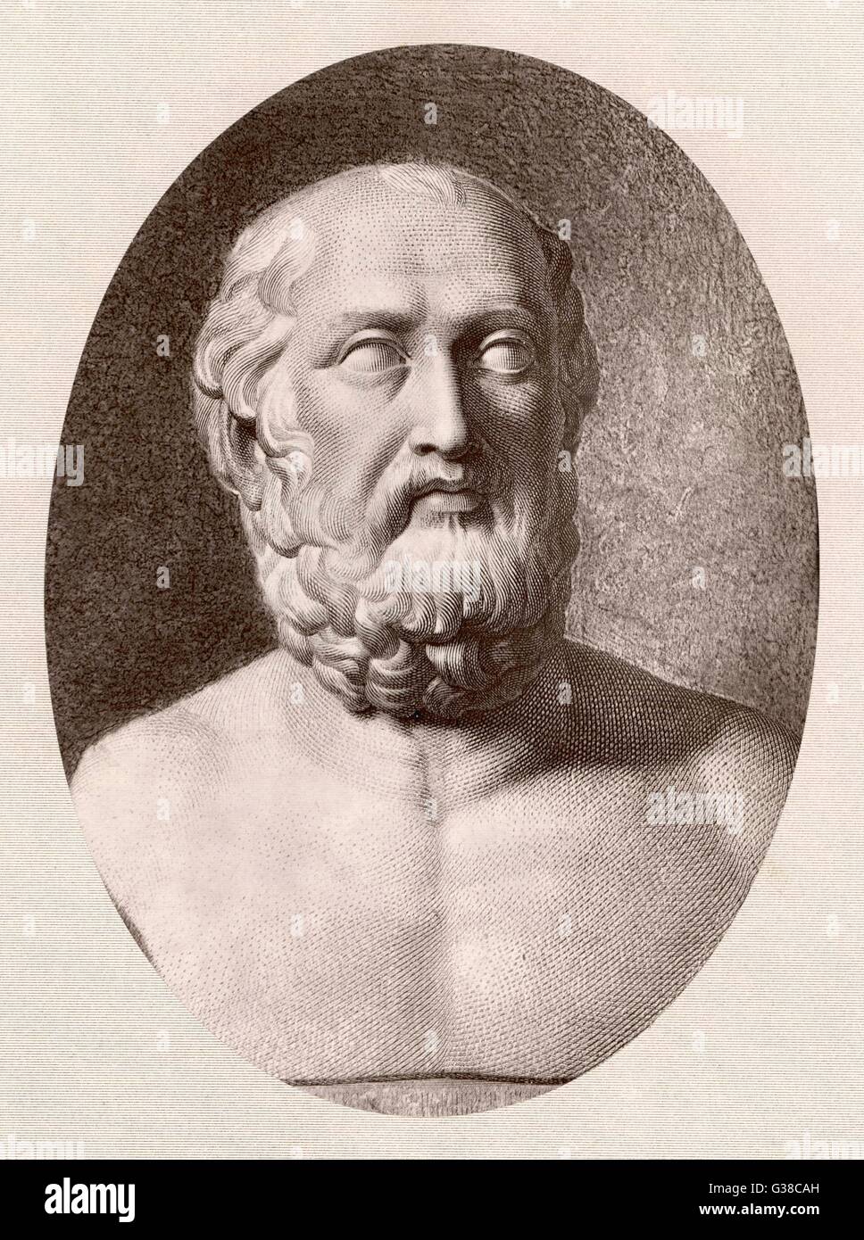 PLATO aka Aristocles griechischer Philosoph, Schüler des Sokrates, Lehrer der Aristotle Date: 428-348/7 v. Chr. Stockfoto